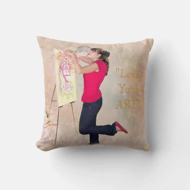 ALMOFADA AME MINHA ARTE AMA SUA ARTE (Frente)