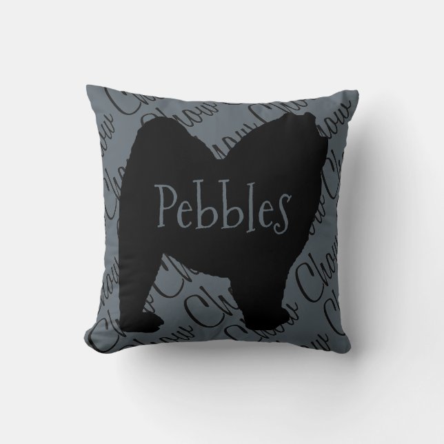 Almofada Ame O Meu Travesseiro De Cães De Chow (Frente)