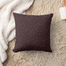 Almofada Ameixa Roxo Oliva Floral Botânica