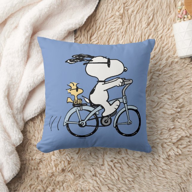 Almofada Amendoins | Bicicleta Snoopy & Woodstock (Cobertor)