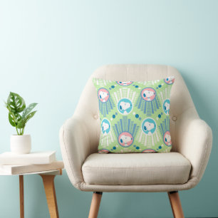 Almofada Amendoins Padrão de Sonhos de Deco Verde da Casa