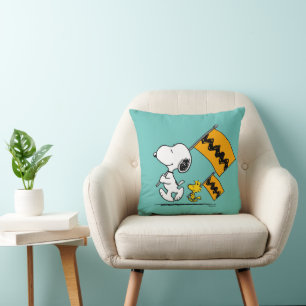 Almofada Amendoins   Sinalizadores de Snoopy & Woodstock