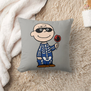Almofada Amendoins   Skeleton Charlie Brown