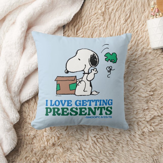 Almofada Amendoins | Snoopy I Love Getting Present (Cobertor)
