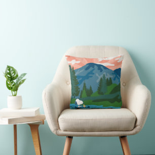 Almofada Amendoins   Snoopy & Woodstock canoé