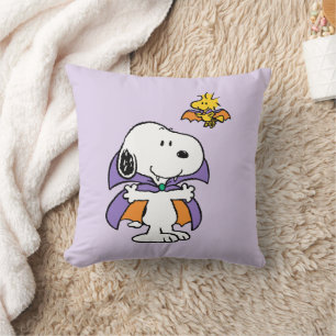 Almofada Amendoins Snoopy Woodstock Vampiro Halloween