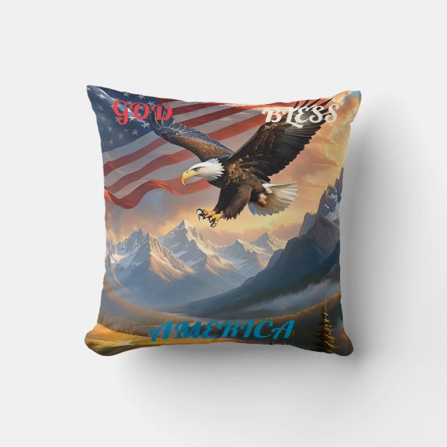 Almofada AMÉRICA deus abençoe (Frente)