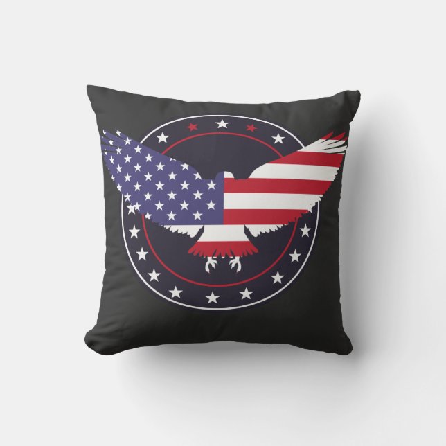 Almofada American Eagle USA Flag (Frente)