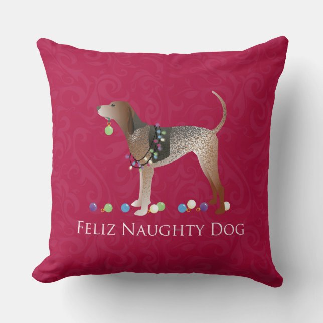 Almofada American English Coonhound Natal (Frente)