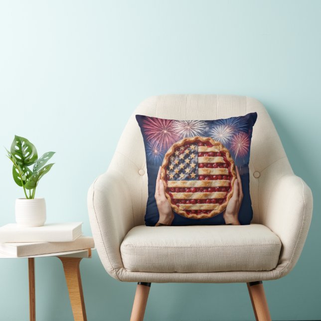 Almofada American Flag Crust on a Cherry Pie (Cadeira)
