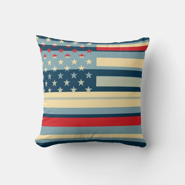 Almofada American Flag Pop Art (Frente)