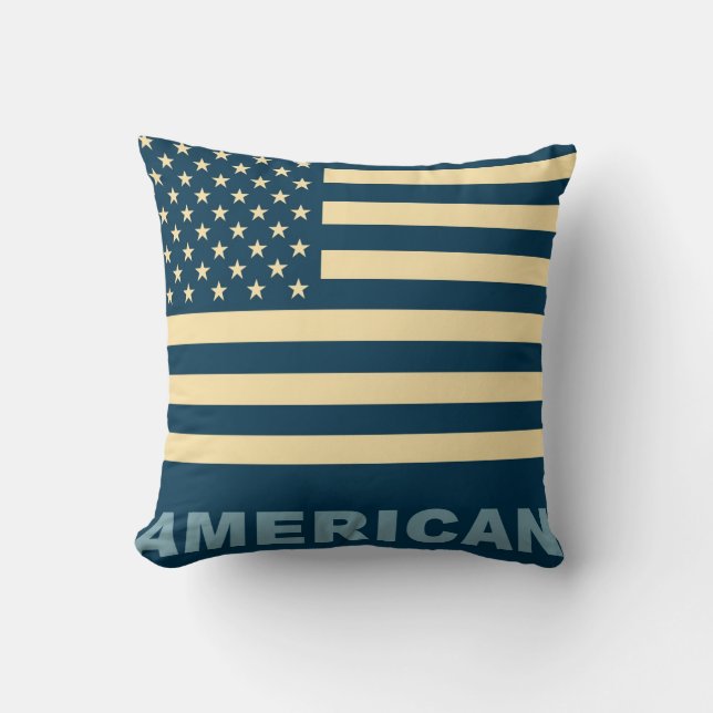 Almofada American Flag Vintage 2 (Frente)