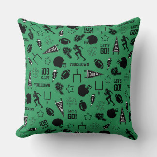 Almofada American Football Green Sports Home Decor