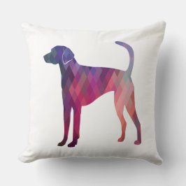 Almofada American Foxhound Geo Pattern Silhouette Pink