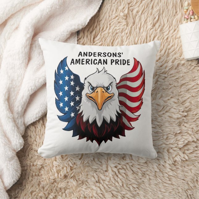 Almofada American USA Eagle Flag Personalizado (Cobertor)