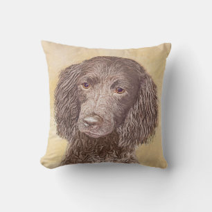 Almofada American Water Spaniel Painting - Arte Original de