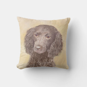 Almofada American Water Spaniel Painting - Arte Original de