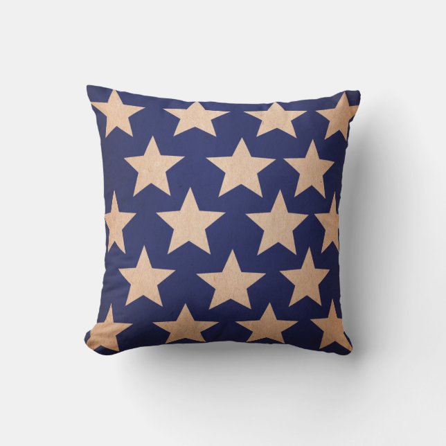 Almofada Americana Vintage Stars Travesseiro (Frente)