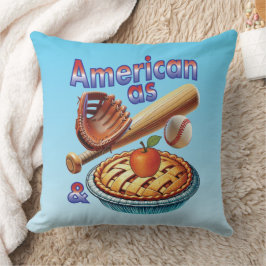 Almofada Americano divertido como Beball e Apple Pie