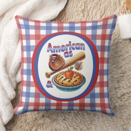 Almofada Americano divertido como Beball e Apple Pie