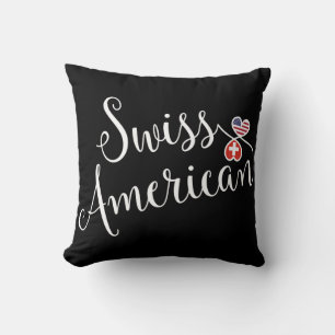 Almofada Americano suíço corações entrelaçados