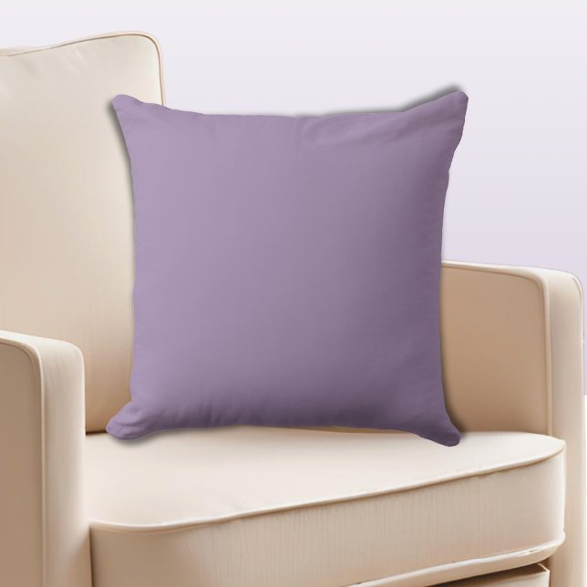 Almofada Ametista Profundo Violeta de Cor Uni (Deep Amethyst Uni-colored Violet Throw Pillow)