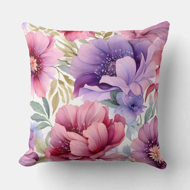 Almofada Ametyst Bloom Rhapsody Botânica (Frente)