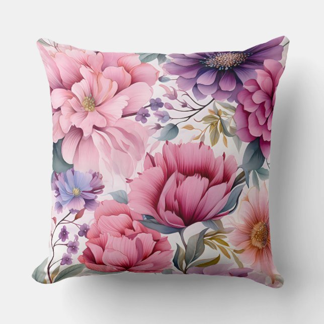 Almofada Ametyst Bloom Rhapsody Botânica (Frente)