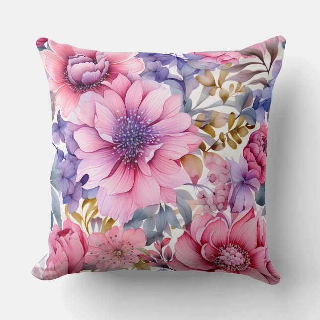 Almofada Ametyst Bloom Rhapsody Botânica (Frente)