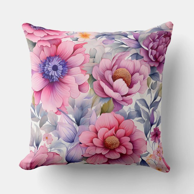 Almofada Ametyst Bloom Rhapsody Botânica (Frente)