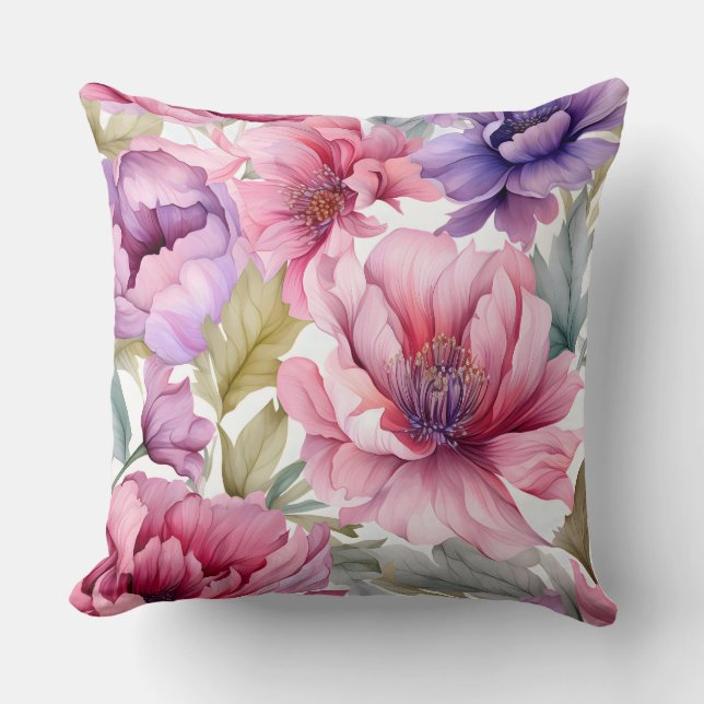 Almofada Ametyst Bloom Rhapsody Botânica (Frente)