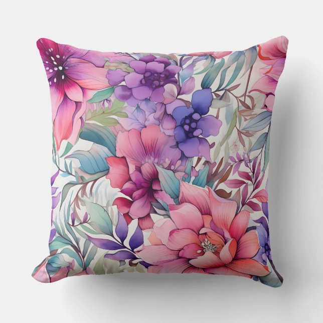 Almofada Ametyst Bloom Rhapsody Botânica (Frente)