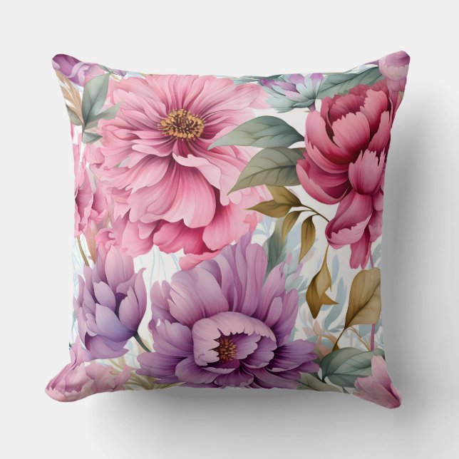 Almofada Ametyst Bloom Rhapsody Botânica (Frente)