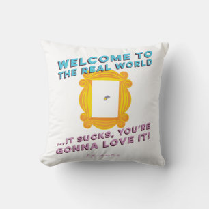 Almofada AMIGOS™ Bem-vindos ao mundo real - buraco de p