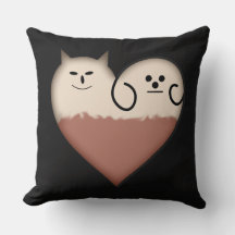 Amigos Coração Fofo Travesseiro Decorativo