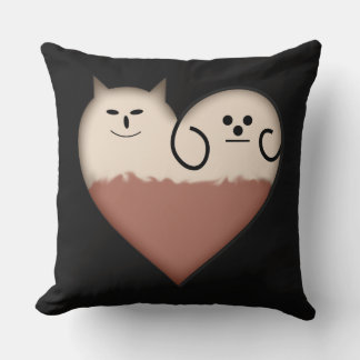 Almofada Amigos Coração Fofo Travesseiro Decorativo