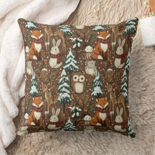 Almofada Amigos do Bosque de Inverno – Animais Fofos (4)