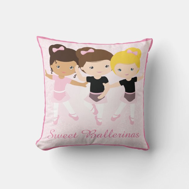 Almofada Amigos doces da bailarina personalizados (Frente)