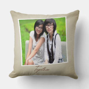 Almofada Amigos juntos Travesseiro decorativo personalizado
