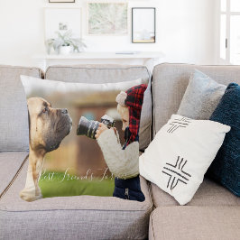 Almofada Amigos para sempre, garoto, foto de criança