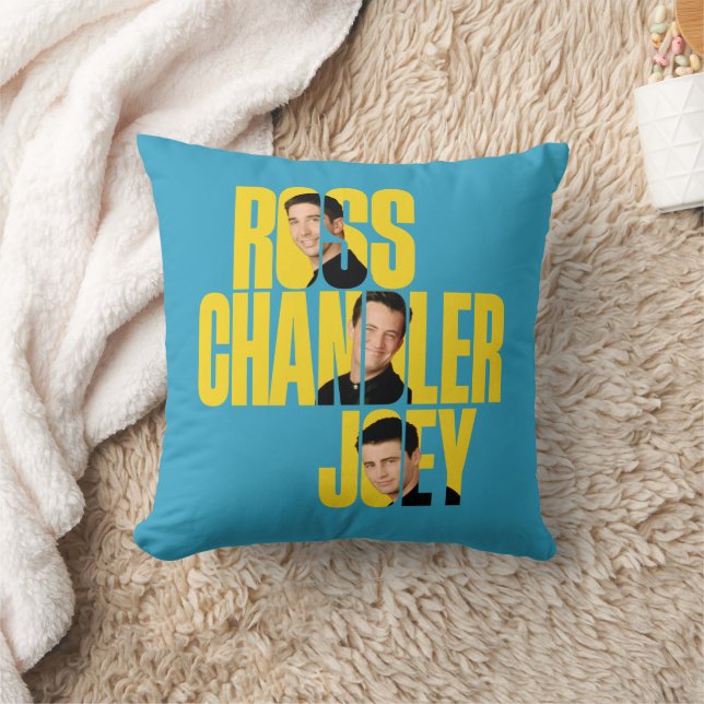Almofada AMIGOS™ | Ross, Chandler e Joey (Cobertor)