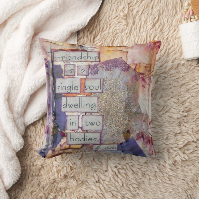 Almofada Amizade É Uma Arte De Alma Solteiro (Cobertor)