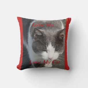 Almofada Amo-Me, Amo O Meu Gato