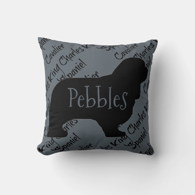Almofada Amo Meu Travesseiro Cavalier King Charles Spaniel  (Frente)