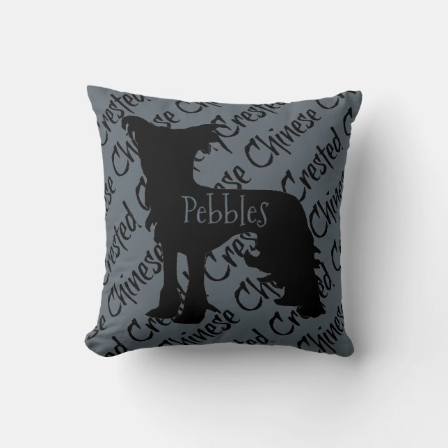 Almofada Amo Meu Travesseiro De Cães Deitados Chinês (Frente)