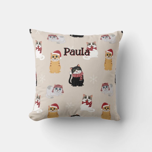 Almofada Amo meus gatos (Frente)