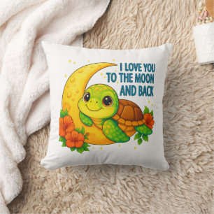 Almofada Amo-te à Lua e à Tartaruga do Bebê