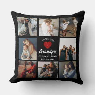 Almofada Amo-Te, Avô, Travesseiro decorativo De Colagem Fot