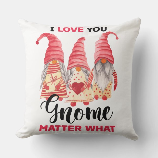 Almofada Amo-te gnomo, importa o que (Frente)