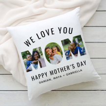 Amo-Te, Mãe, Dia de as mães Personalizado 3 Colage
